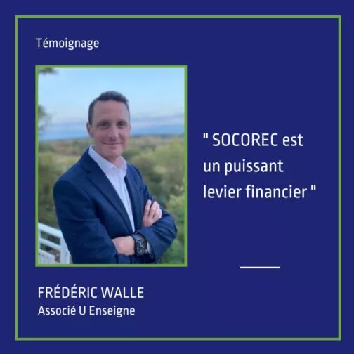 Frédéric WALLE, Dirigeant de six magasins U
